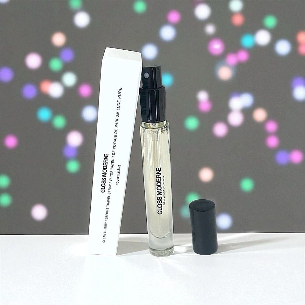 GLOSS MODERNE Clean Luxury Perfume in Nouvelle Ame Travel Spray NIB 0.34 fl oz